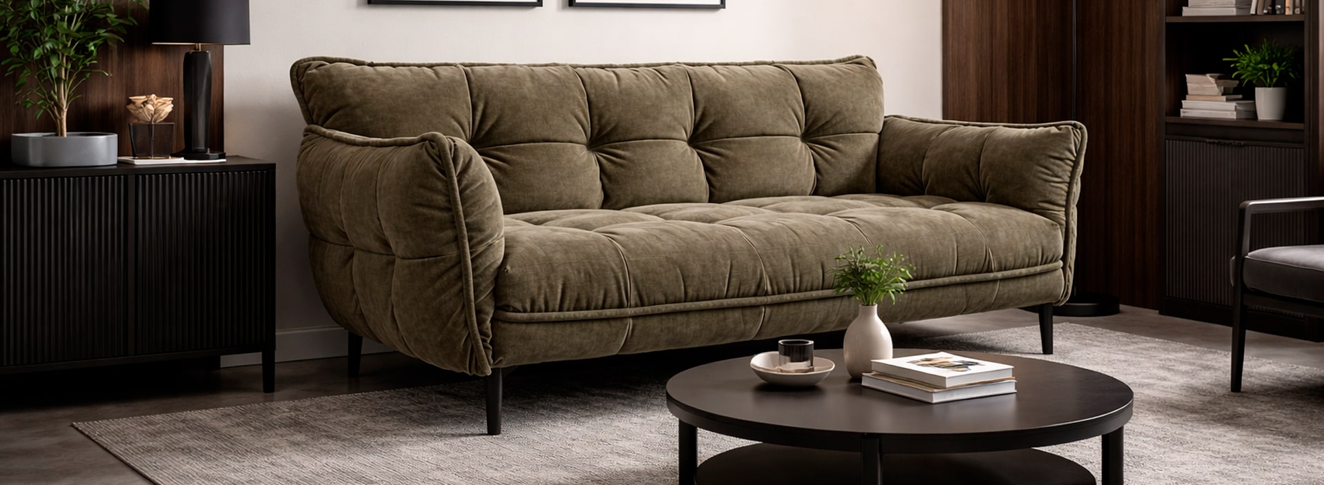 Прямий диван Флоренція з низькими бильцями