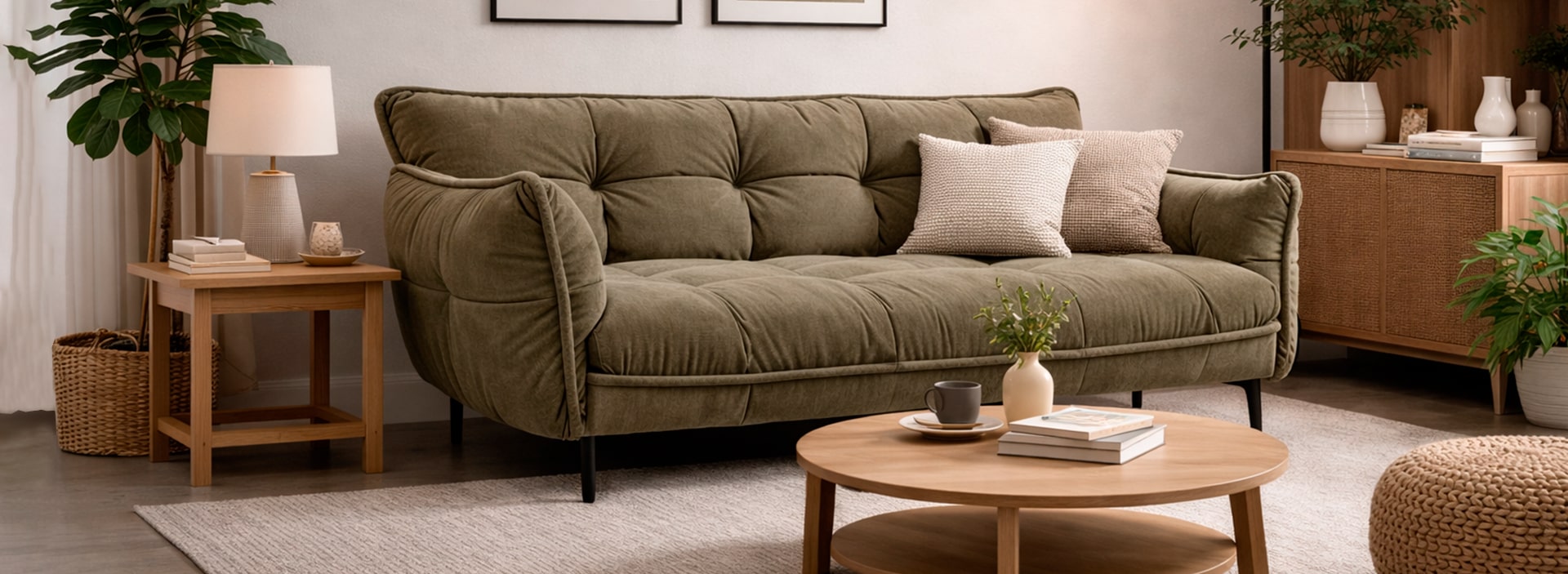 Прямий диван Флоренція з низькими бильцями