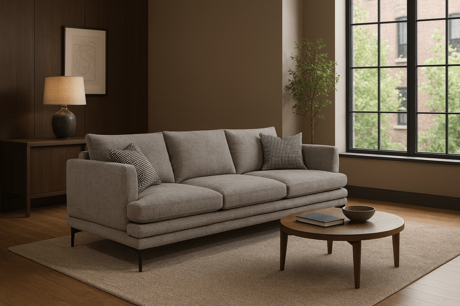 Прямий диван Армані без механізму — стриманий преміум і рівна посадка