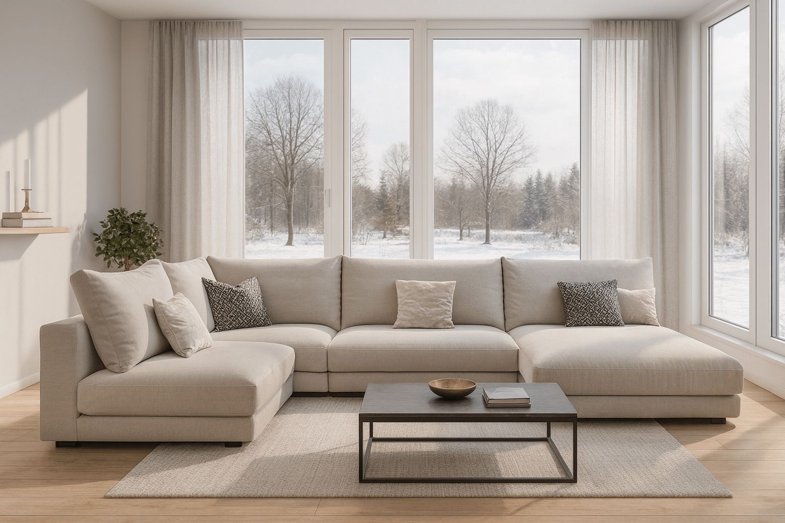 Модульний диван Берлусконі Комфорто без механізму — масштаб під ваш простір