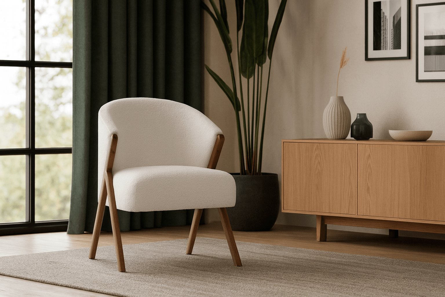 Крісло Тедді ZlataMebel у сучасному інтер’єрі