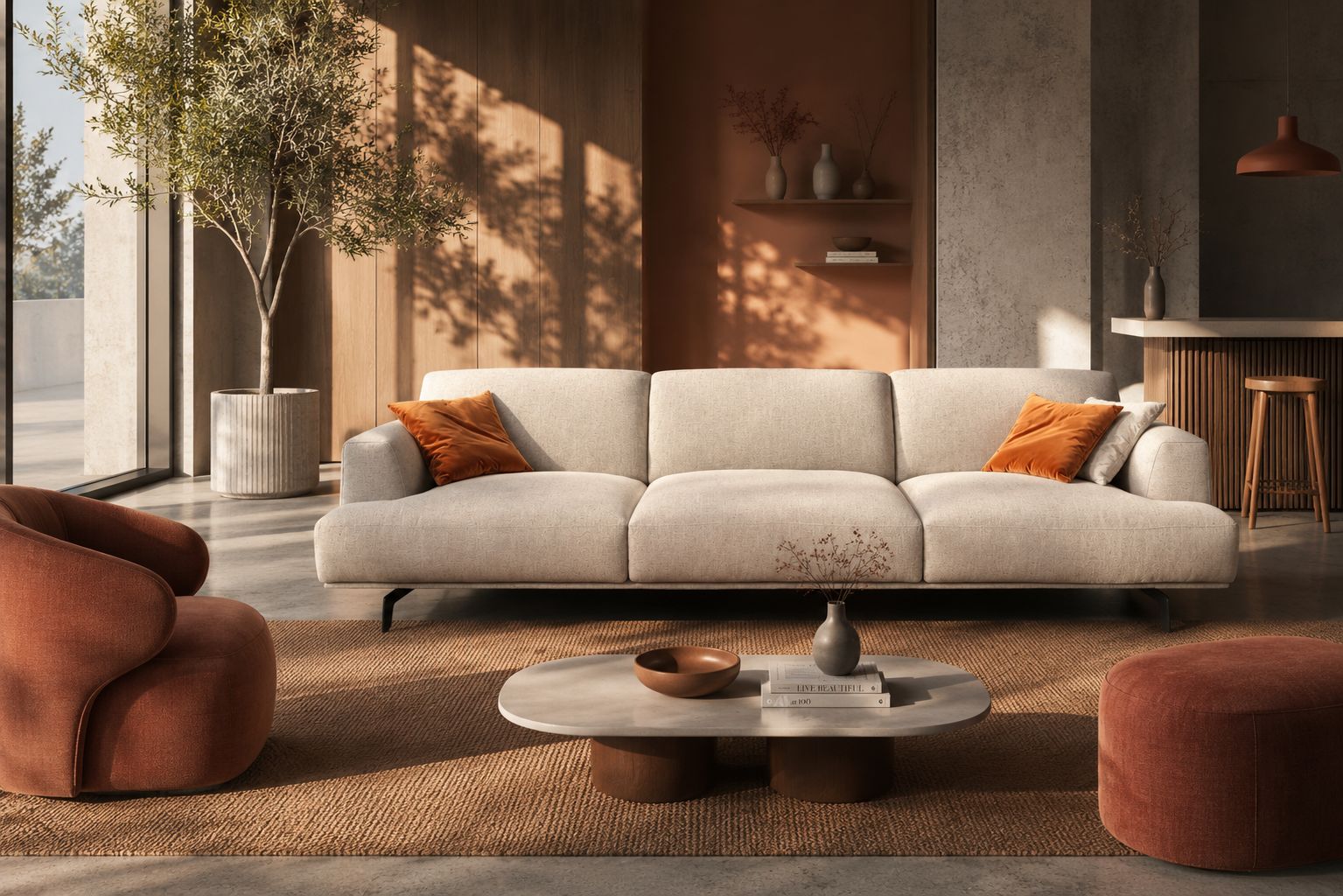 комфортний диван для готельної lounge-зони