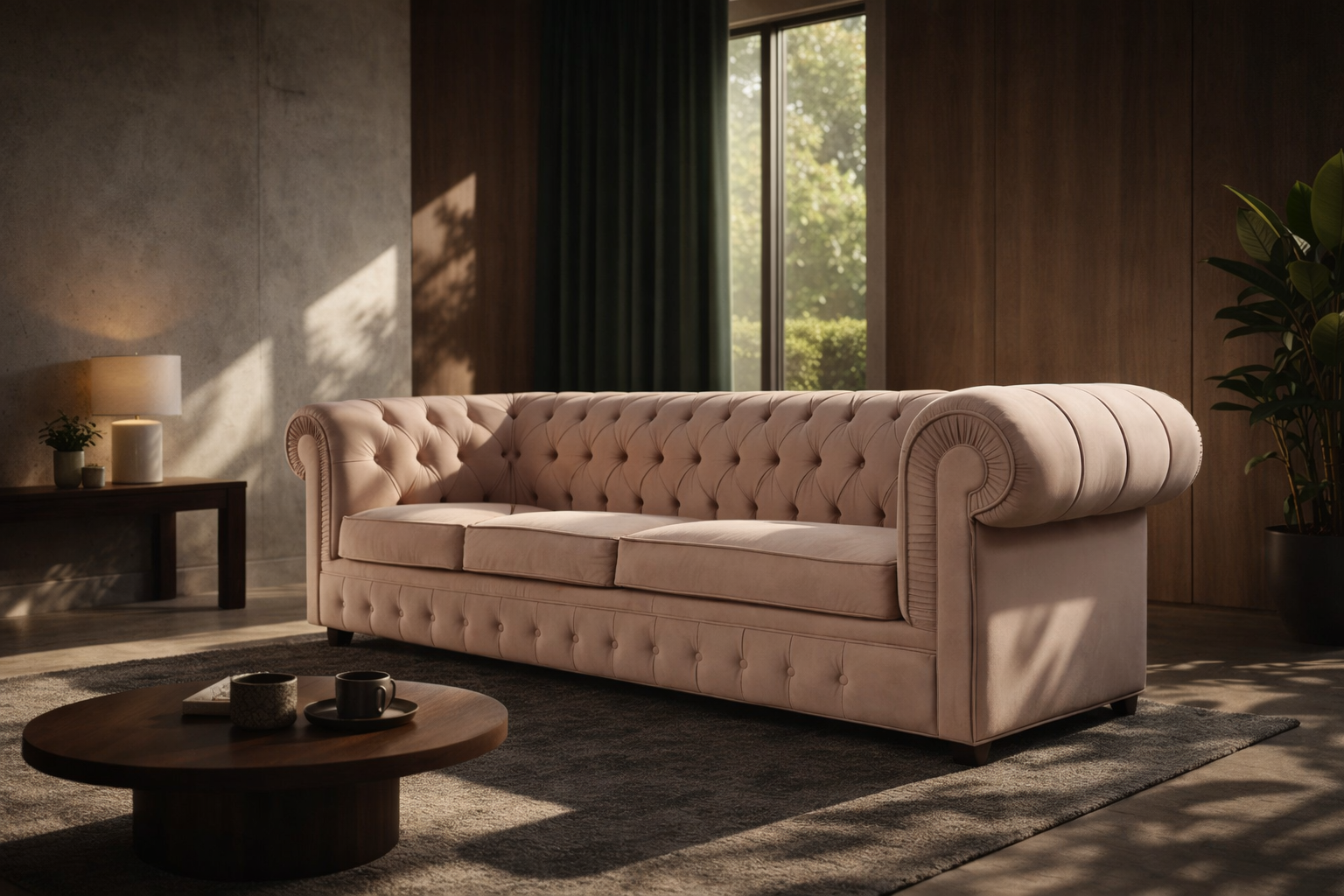 диван Честерфілд для ресторану класичний преміум інтер'єр