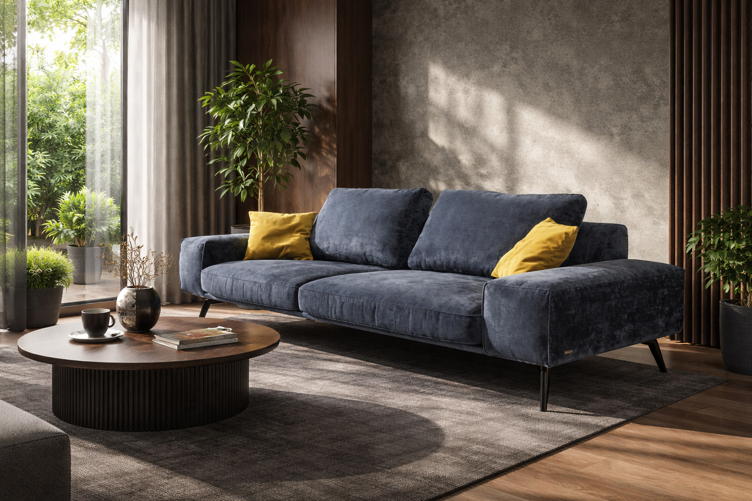 диван Рене для ресторану преміум класу глибока посадка lounge зона