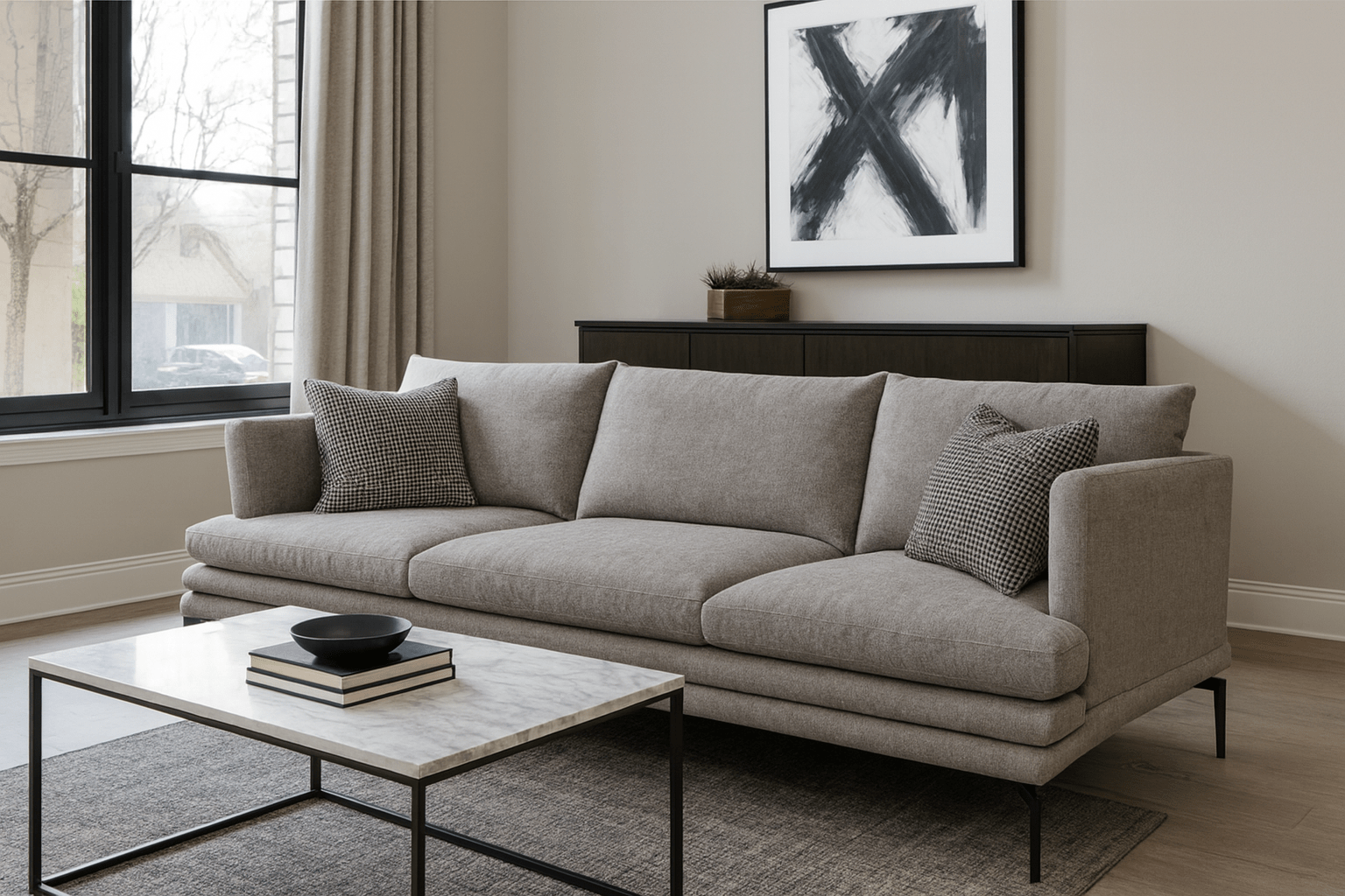 Прямий диван Армані — надійний каркас і «тихий люкс»